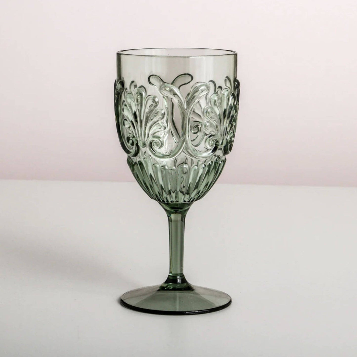Green Picnic Wine Glass