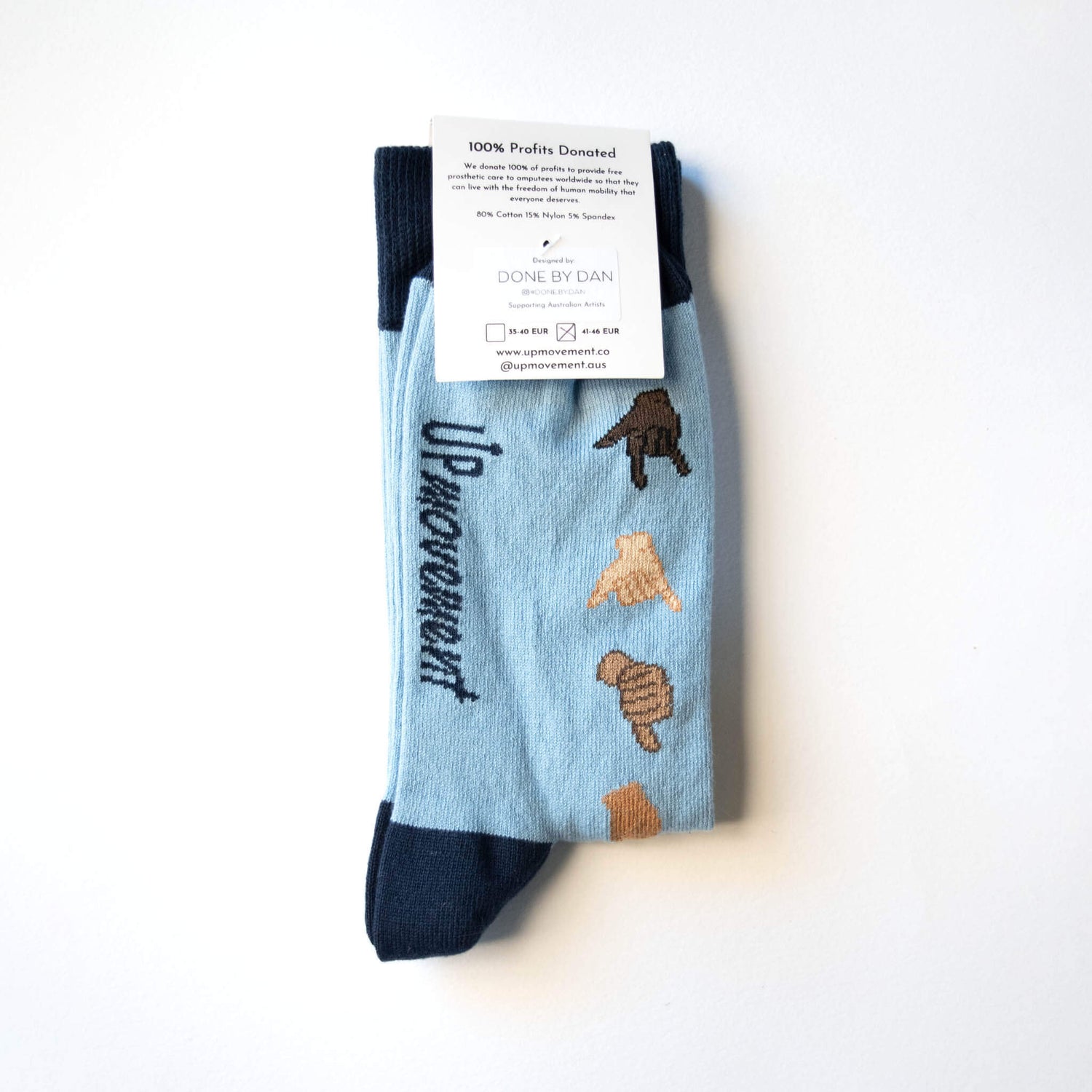 Blue Australian Socks For Good Shaka Socks