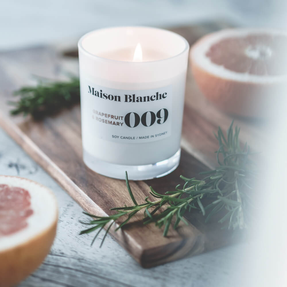 Grapefruit and Rosemary Eco Candle