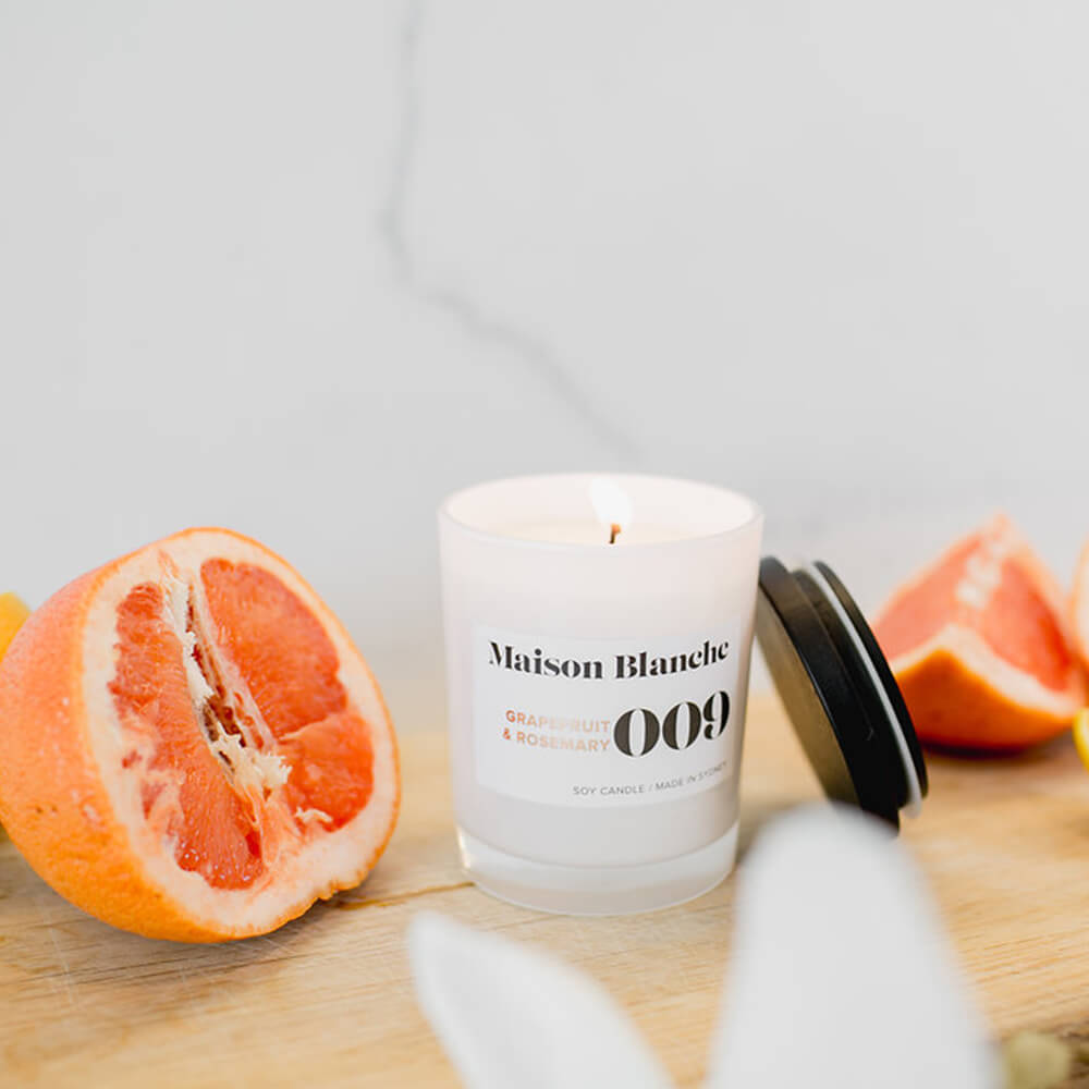 Grapefruit and Rosemary Australian Soy Wax Candle