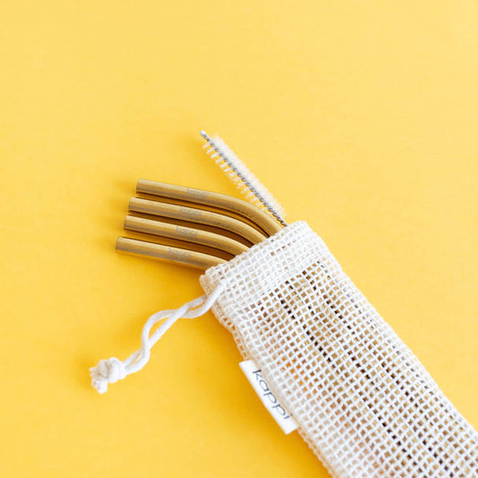 Gold Stainless Steel Drinking Straws